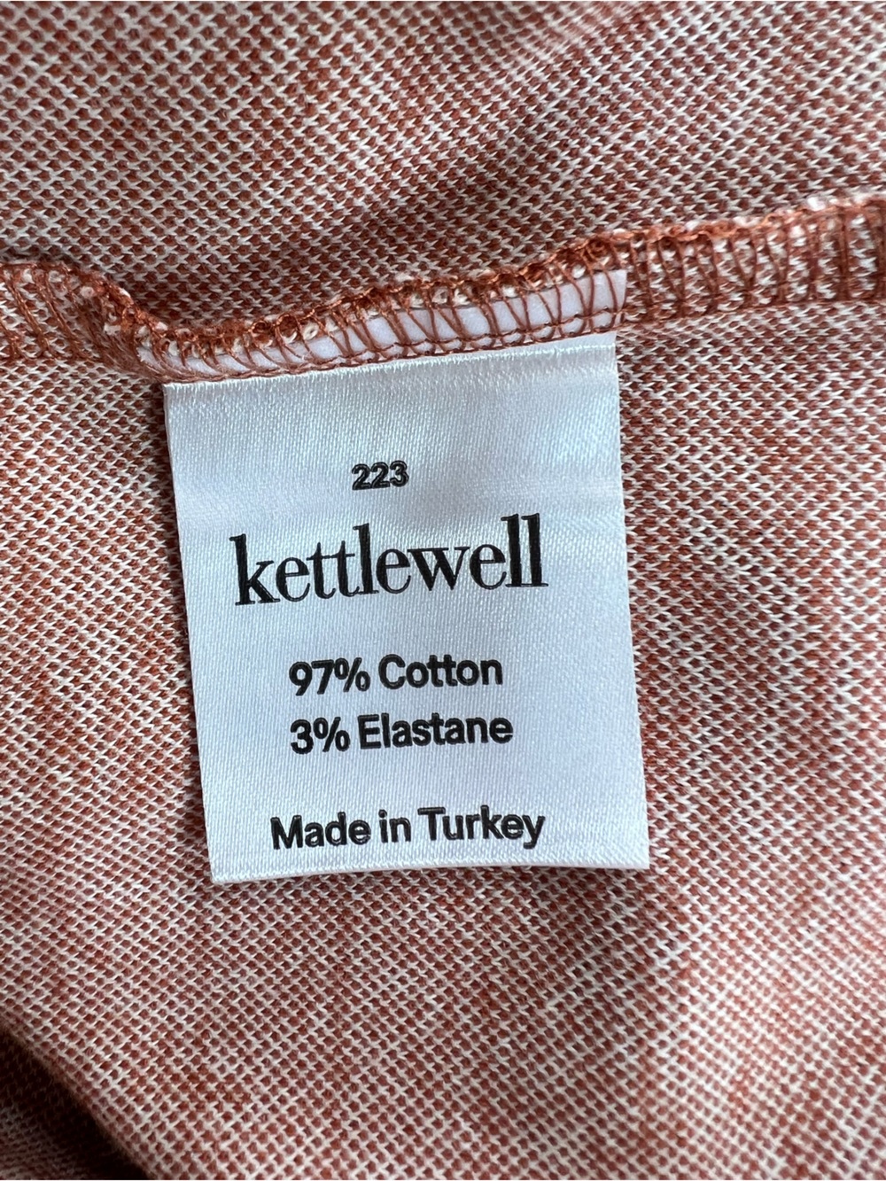Kettlewell Tiger Burnt Orange Brown Stripe Mock Neck Safari Sheath Dress, size S - Picture 7 of 9